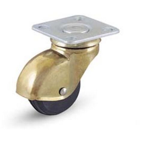 4PZ RUOTE CUFFIA GIREVOLE GOMMA PIASTRA GIREVOLE "210"  mm35x18 piastra
