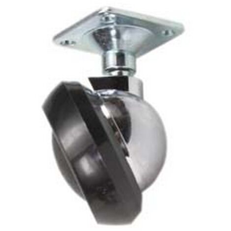 4PZ RUOTE MEZZA SFERA CON PIASTRA - ø mm.42 piastra mm.28x28