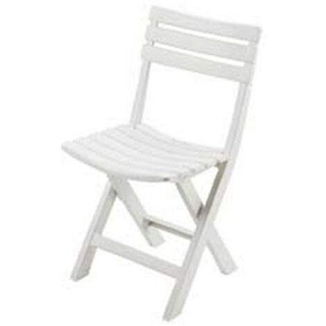 4PZ SEDIA DA GIARDINO "BIRKX" BIANCA - cm.41x46x78h. - kg.2,78