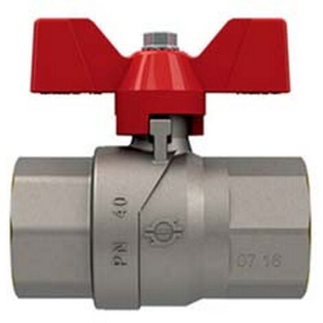 4PZ VALVOLA A SFERA F/F CON MANIGLIA A FARFALLA "EVOLUTION" - FF 1/2" - pressione esercizio 50 bar