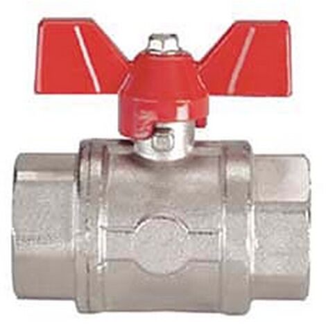 4PZ VALVOLA A SFERA F/F CON MANIGLIA A FARFALLA - FF 1"