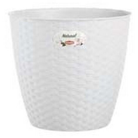 4PZ VASO NATURAL BIANCO Ø CM. 19 - cm. 19x17.5h. - lt.3
