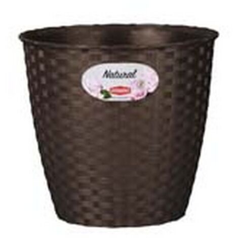 4PZ VASO NATURAL MOKA Ø CM.19 - cm. 19x17.5h. - lt. 3