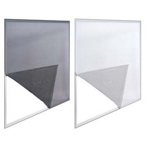 4PZ zanzariera finestre poliestere nastro 2 teli cm150x130 bianca