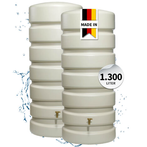 4rain CLASSIC Wandtank-SET 1300 L sandbeige