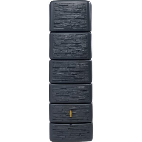 FP 4rain SLIM STONE DECOR Wandtank 330 Liter graphite grey