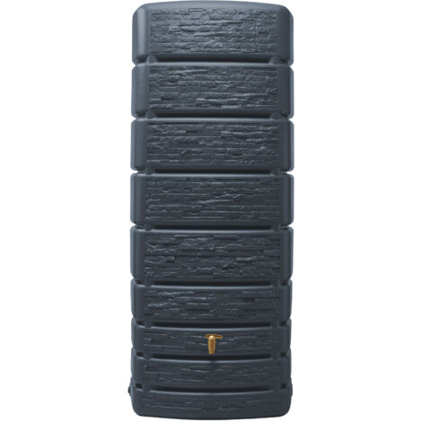 4rain SLIM STONE DECOR Wandtank 500 L, graphite grey