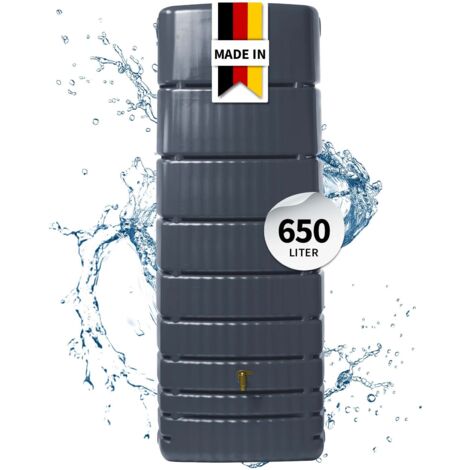 4rain SLIM Wandtank 650 Liter graphite grey