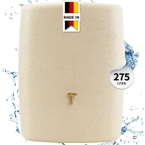 4rain TERRA Wandtank 275 L, sandbeige