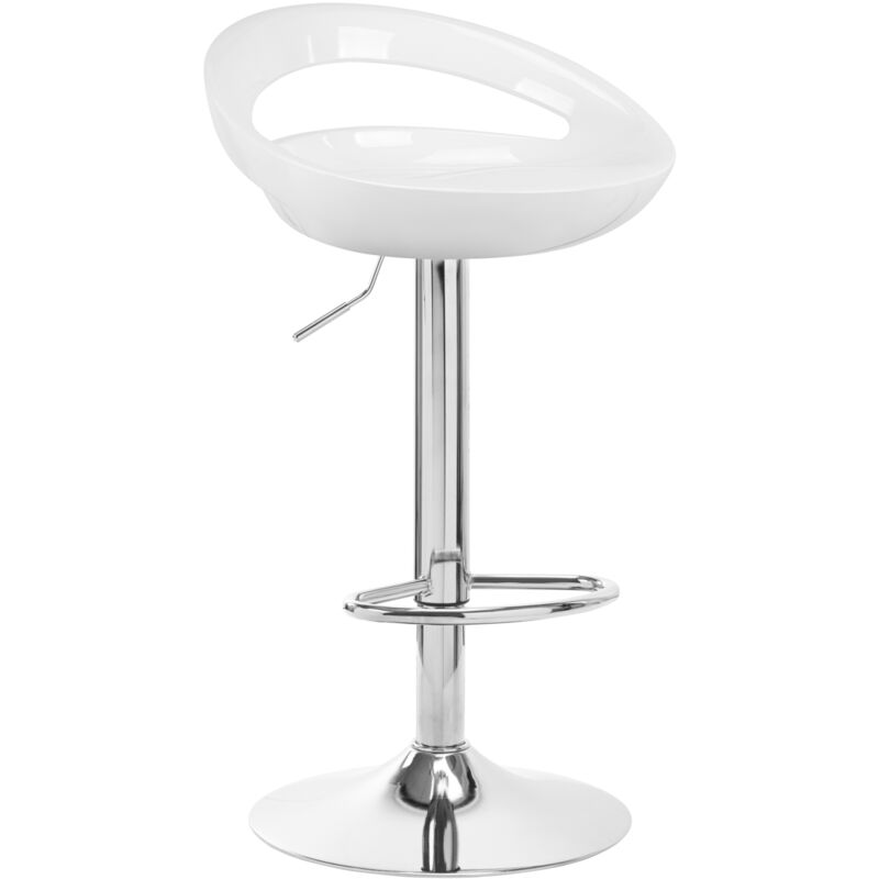 4Rico Tabouret de bar QS-B01 blanc