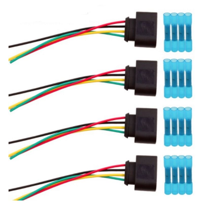 Image of Tlily - 4Set Zündspule Stecker Kabelbaum Stecker für A3 A4 A5 A6 tt 1J097372 4 2011340 1J0998724