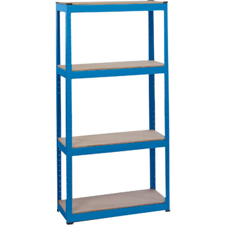 4Shelf Metal Unit 76X30X152Cm - 21658