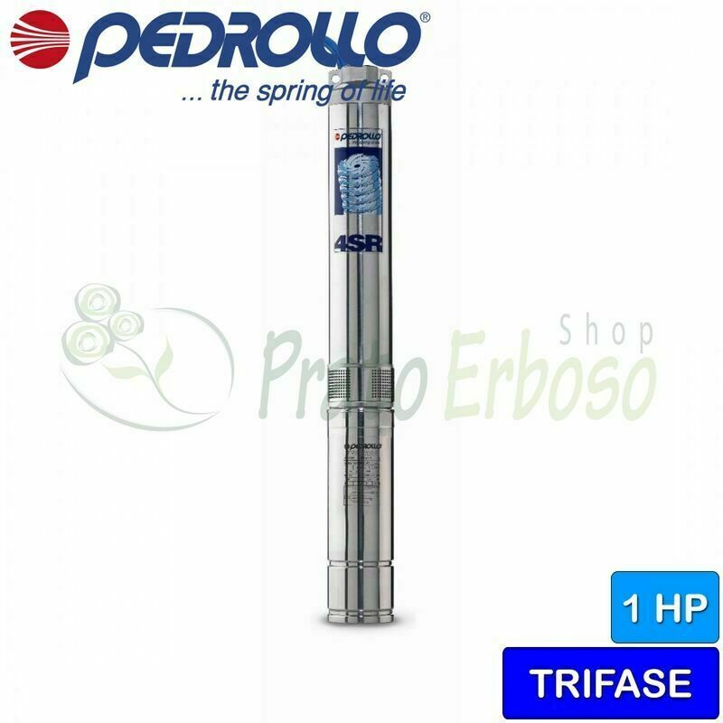 

Pedrollo - 4SR 8/4 F-PD - Bomba eléctrica sumergible trifásica de 1 HP