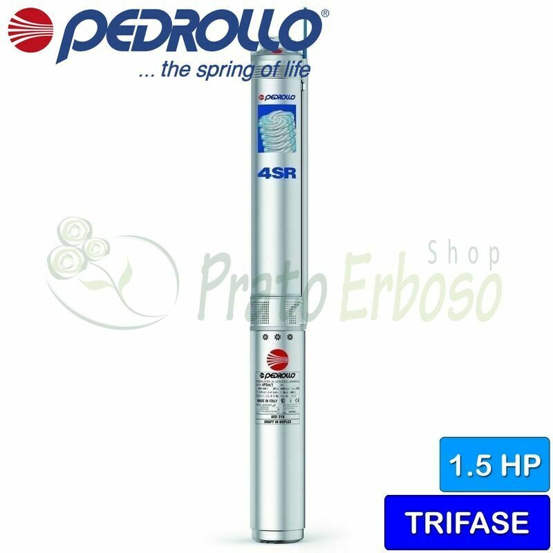 

Pedrollo - 4SR 8/7 F-PS - Bomba eléctrica sumergible trifásica de 1.5 HP