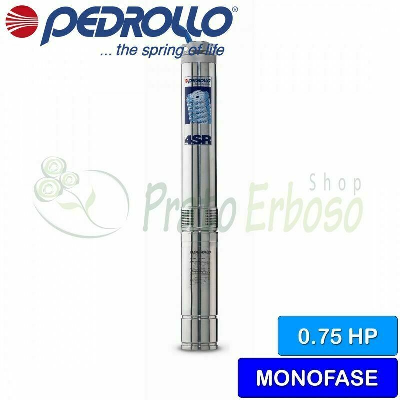 

Pedrollo - 4SRm 4/6 F-PD- Bomba sumergible monofásica de 0,75 HP