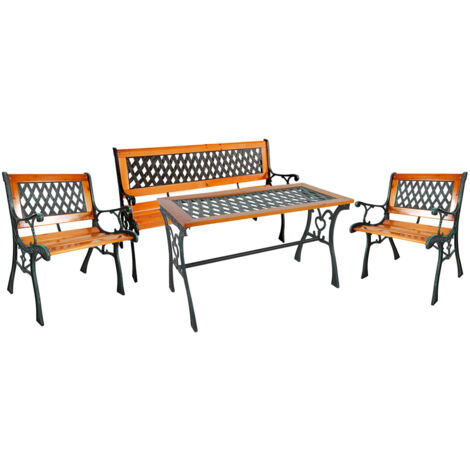 4tlg Gartengarnitur Gusseisen-MMC4365+2x4365-S+4365-T
