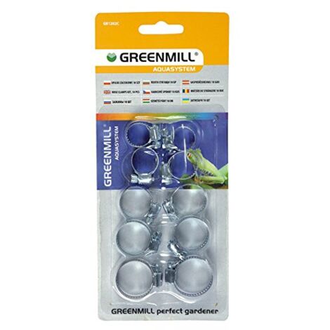 4U-Onlinehandel 10 piezas set abrazaderas diferentes tamaños mangueras Caracol rosca para manguera de jardín