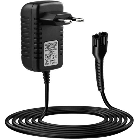 4V 2A Chargeur Adaptateur pour WAHL Finale 5 Star Tondeuse Électrique 8164/8148/8591/8504/1919 Secteur d'Alimentation Compatible Cordless Senior/Finale Shaver/Cordless Magic Clip, 2M Câble