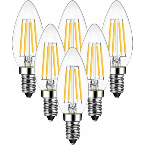 LED Lampe Kerze Filament 4W 500lm E14 warmweiss kaltweiss Leuchtmittel dimmbar LED Lampe Kerze Filament 4W 500lm E14 warmweiss kaltweiss Leuchtmittel dimmbar