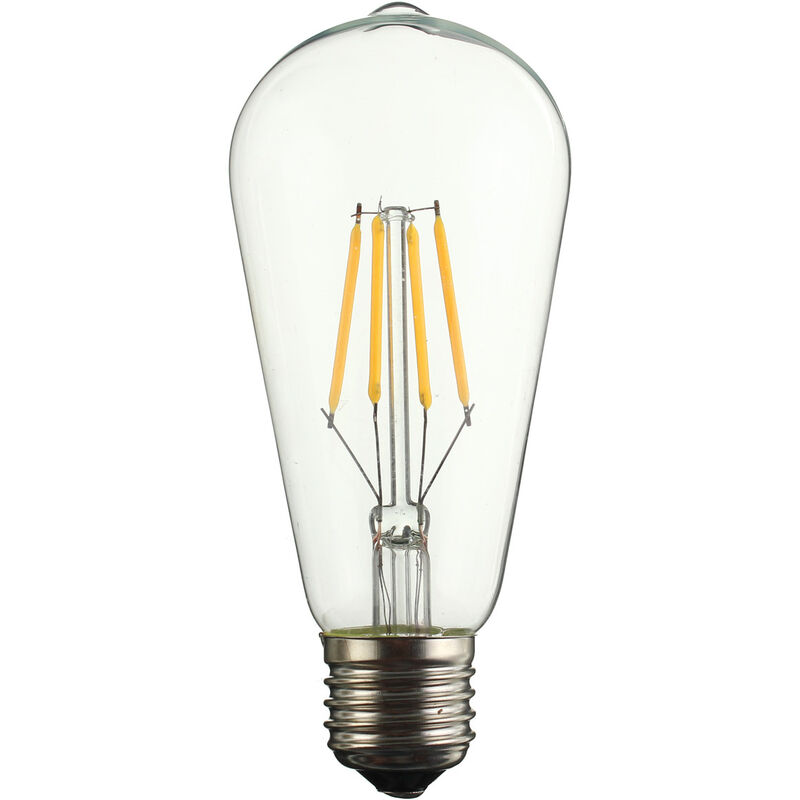 Image of 4W E27/E26 COB LED Filamento Luce Non Dimmerabile Lampadina Edison Risparmio Energetico Bianco caldo