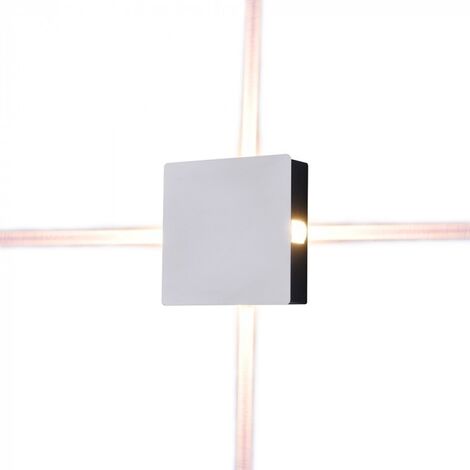4W Weiße Led Wandleuchte IP65 Quadratische Form V-TAC VT-704 3000K