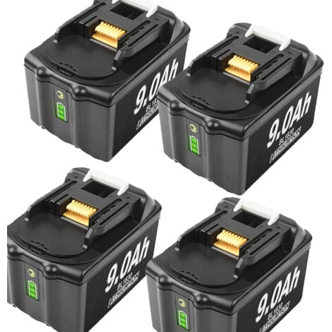 PDSTATION 4X 18V 9.0Ah Ersatz Akku Für Makita BL1860B LXT BL1850B BL1830B BL1890 Li-ion