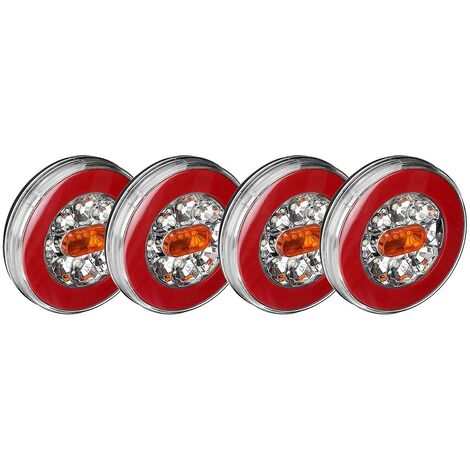 4x 32led 12-30v Lkw Rücklicht Für Auto Anhänger Lkw 4 In1 Dynamische Schwanz Trun Signal Reverse lampe R