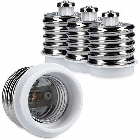 Douille adaptateur convertisseur culot blanc E27 vers E27 Rallonge pour  ampoules courantes (LED, halogène, ampoule économique)