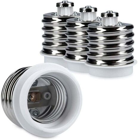 4x adaptateur de douille - Convertisseur de douilles E40 vers E27 - Adaptateur de support de lampe culot E27 pour ampoule LED halogène