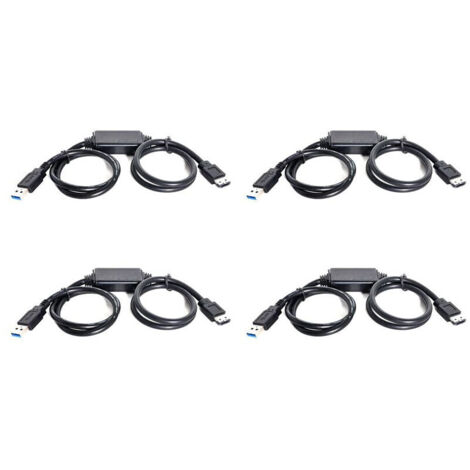4X Alimentation par Adaptateur Secteur ESATA 5V Vers USB 3.0 Cable Convertisseur D'Alimentation USB3.0 Vers HDD/SSD/ODD ESATA 1M