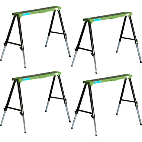 4x Arbeitsböcke klappbar höhenverstellbar bis 91 cm Unterstellböcke Stützböcke Klappböcke