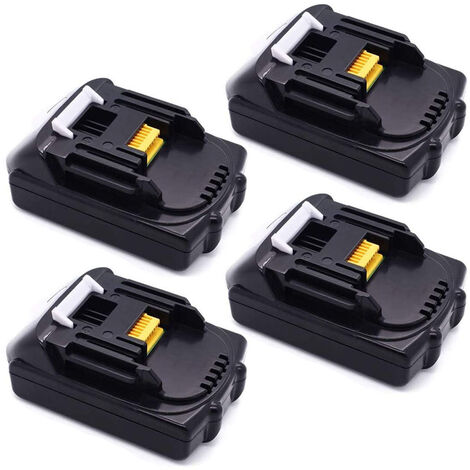 4X Batteries pour Makita BL1815 BL1815N 18 V 1,5 Ah Remplacer la batterie Makita Bl1815 BL1820 BL1830 BL1840 Makita BL1830 BL1830B BL1840B BL1850B