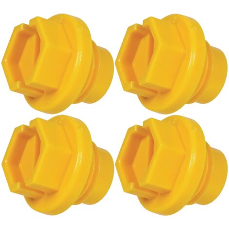4x Bouchon anti-poussière à filetage mâle métrique BSP en plastique Embout Raccord Capuchon Protection Tuyau Hydraulique Tube, 1/2"