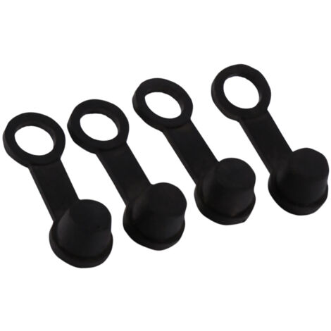 4x Bouchons de Graisse Anti-Poussière pour Vis de Purge de Frein en Caoutchouc Noir 8mm Moto