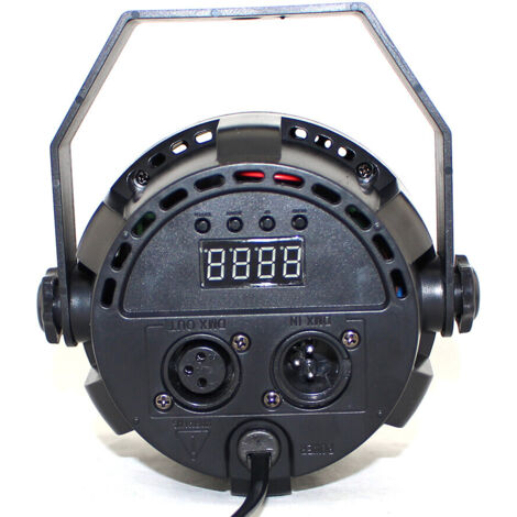 4X Bühnenscheinwerfer 12 LEDs PAR Scheinwerferlichter DMX512 Bühnenbeleuchtung Partylichteffekt Bühnenlichter