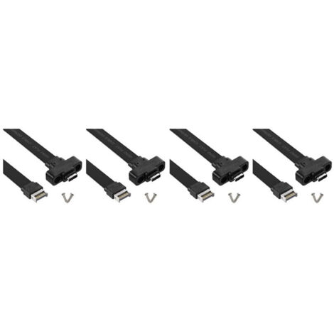 4X câble extension panneau avant USB 3.1 Type-E vers Type-C Gen 2 10 Gbps avec 8 vis 50 cm