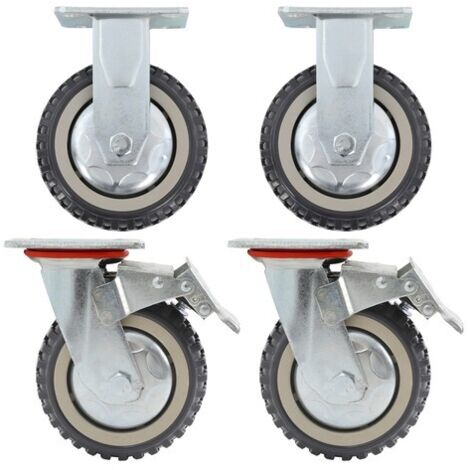 4x Caster Castor Wheel Furniture Drawer Replacement Practical Wheel New 150mm