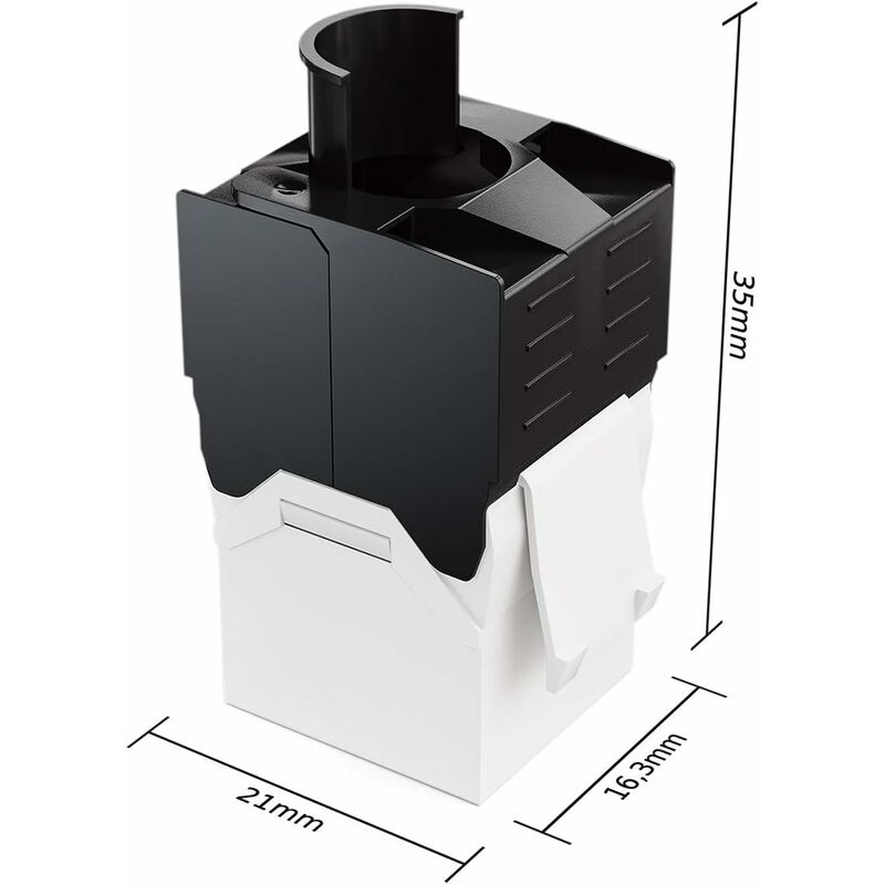 

Abcrital - 4X CAT6a Keystone Jack Module RJ45 - Plástico RJ45 a LSA Socket Snap Fit Raw Cable Cat 500Mhz 10GBit / s