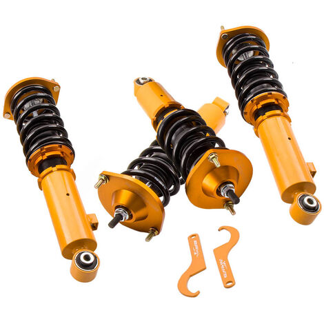 4x Coilovers Suspensión Amortiguador para Mazda Miata MX-5 89-05 Altua ajustabl