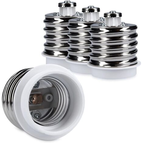 4x Convertisseur De Douille - Convertisseur De Douille E40  E27 - Convertisseur De Douille E27 Pour Ampoules Halognes Led