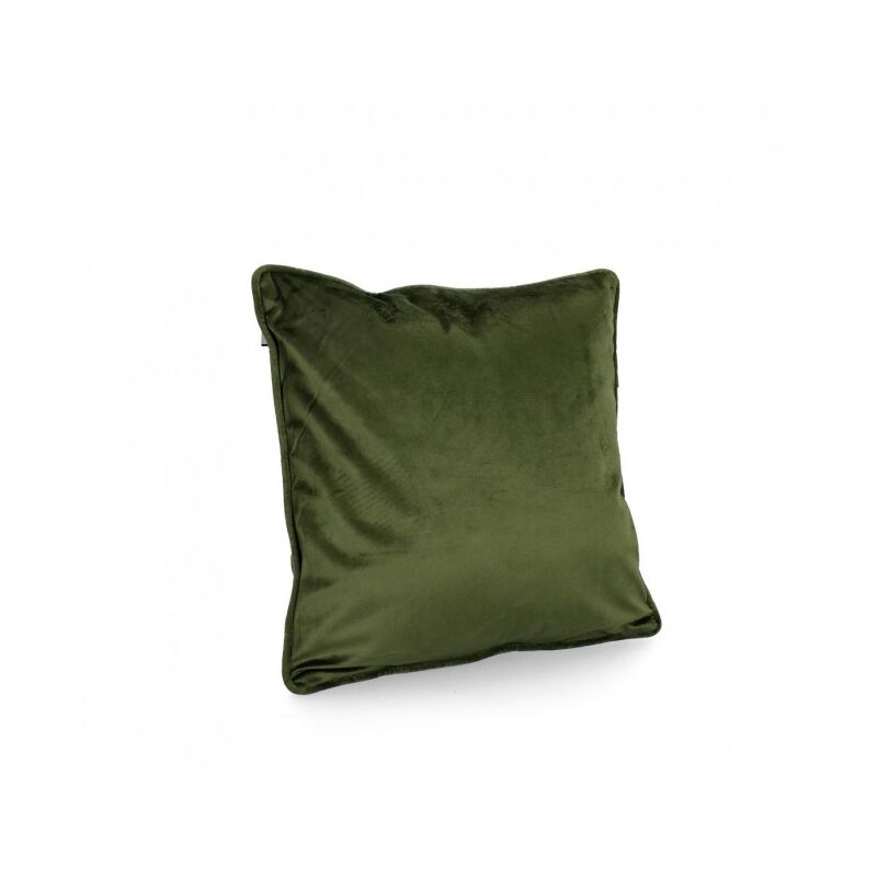 4x Coussin vert olive 40x40 en tissu