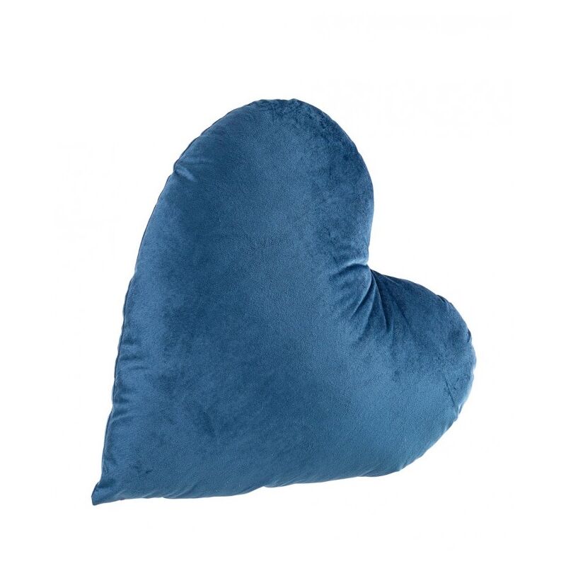 4x Cuscino cuore blu avio 42x41x15