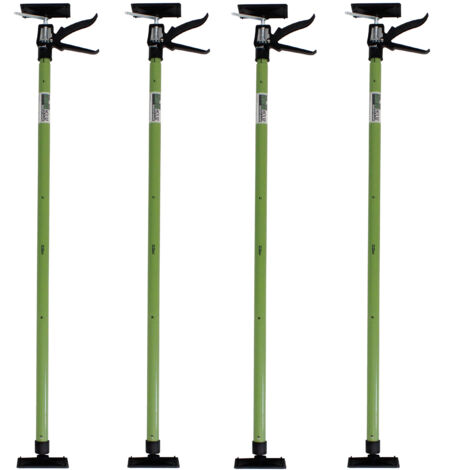 4x Deckenstütze Einhandstütze Montagestütze Teleskopstütze 115-290cm 45° Winkel rutschfest