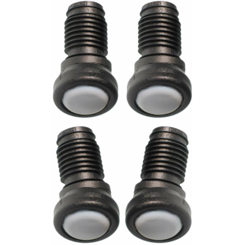 Cyclingcolors – Lot de 4 embouts rentrants orientables en Téflon PTFE – Diamètre de base 25mm – Compatibles tubes 20mm – Protection des sols