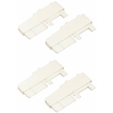 4x Embout séparateur croisé pour tiroir à clipser sur le séparateur transversal en PVC blanc Organisateur Cuisine Salle de bain Chambre Organisation Rangement