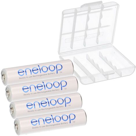 4x eneloop Micro Akku BK-4MCCF/BF1 Ni-MH 1,2V 800mAh lose + Box