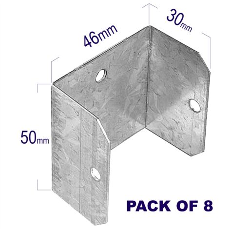 4x Fence Panel Clips 46 x 50mm