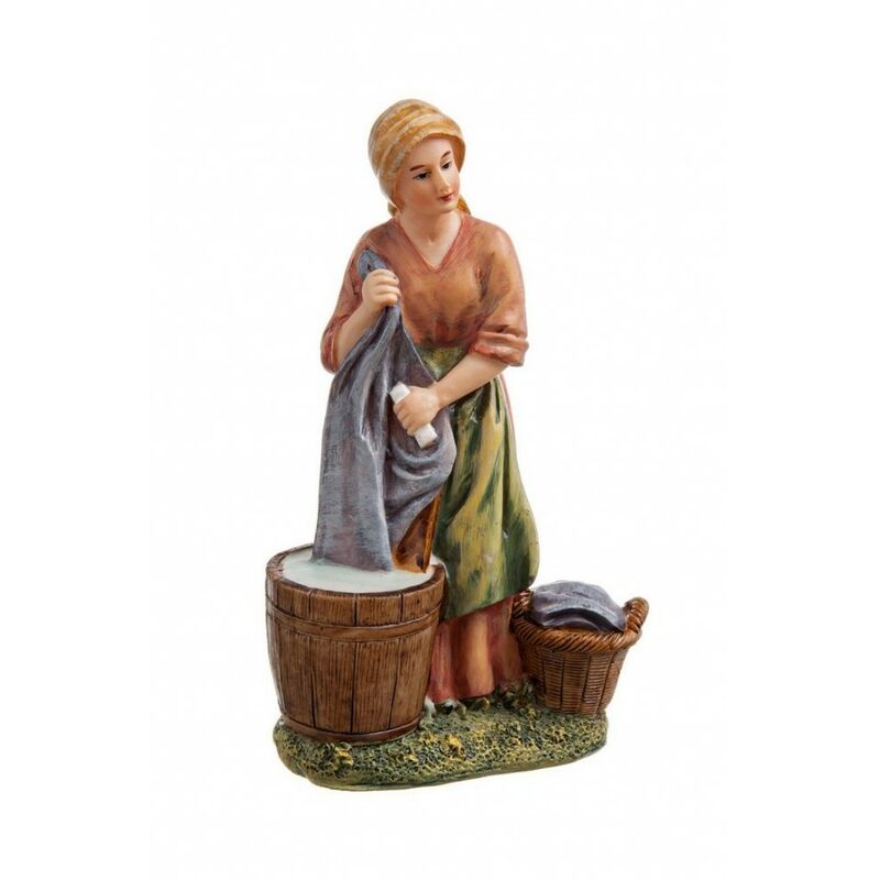 Image of 4x Figura Presepe Lavandaia H16