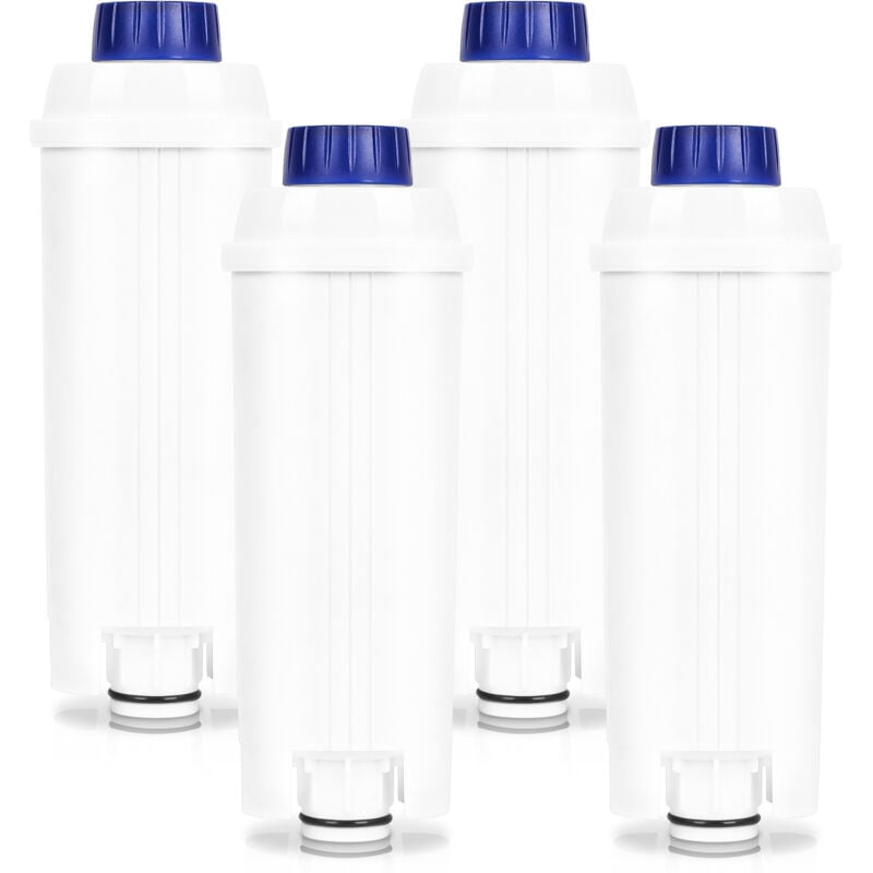 Wolketon - 4x Filtre à eau pour Delonghi compatible pour DLSC002 ecam etam EC800 avec charbon actif pour 60 litres d'eau