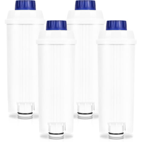 WOLKETON 4x Filtre à eau pour Delonghi compatible pour DLSC002 ECAM ETAM EC800 avec charbon actif pour 60 litres d'eau